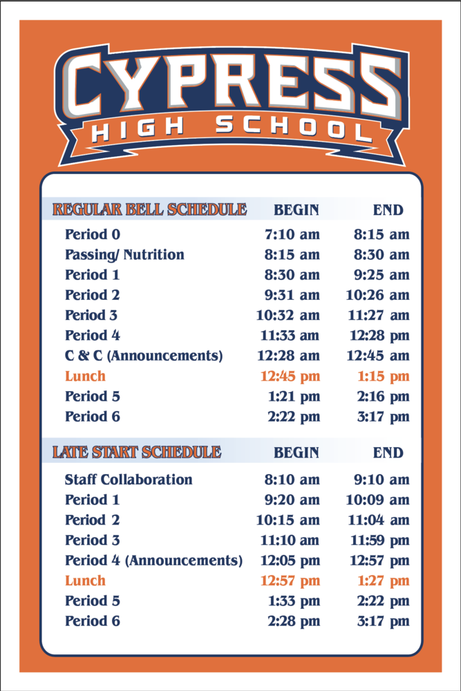 Regular and Late Start